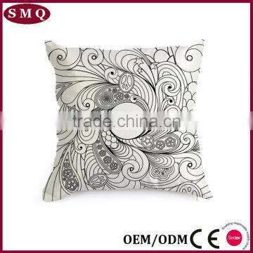 24 Square DIY Painting Thai Silk Pillow Cover photo-3