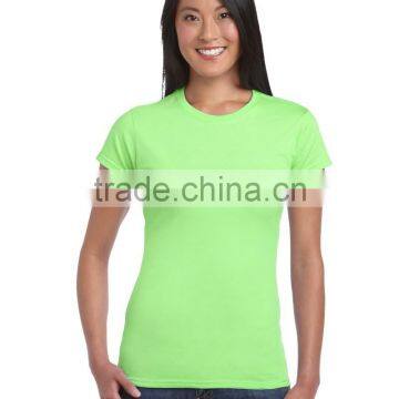 Wholesale Good Quality Pure Cotton Bulk Women Round Neck Plain t Shirt photo-3