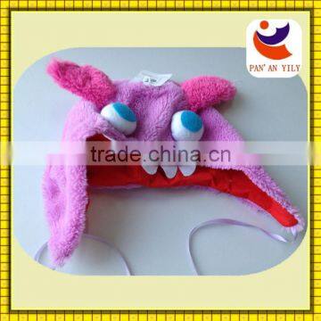 South Korea Velvet Pink Monster Hat