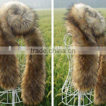 Hair collar scarf long imitation raccoon fur collar collar fur scarf raccoon fur hat fur collar shawl winter