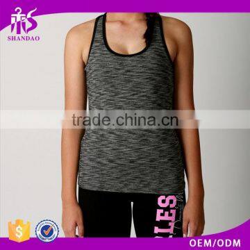 2016 Guangzhou Shandao Summer 100% Bmaboo Fiber Casual Printed Ladies Spaghetti Strap Top