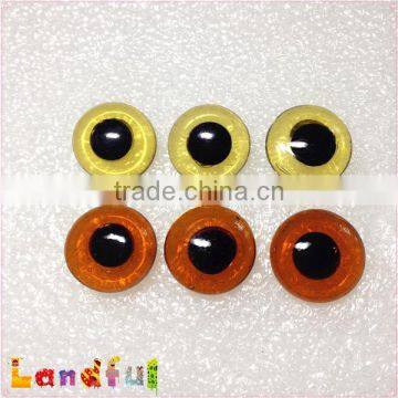 Yellow Wire Back Needle Felted Craft Doll Amigurumi Glass Eyes photo-3