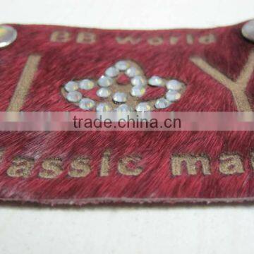 jeans label metal labels PU patch label