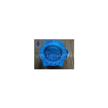 Eccentric Double Flanged Ductile Cast Iron Butterfly Valve Standard AWWA DIN JS