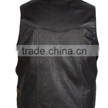 New Mens Top Quality A Grade Leather Style Waistcoat / VEST photo-2