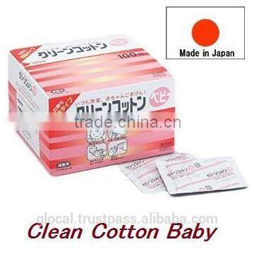 Japan Clean Cotton Baby wet wipe Two-fold, 1sheet (40 packs) Wholesale