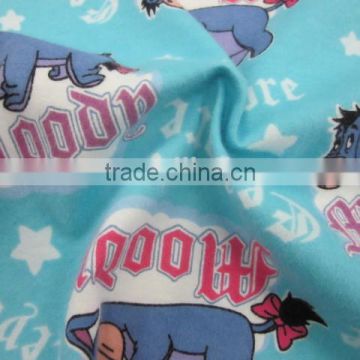 100% Cotton Printed Flannel Fabric Of Baby