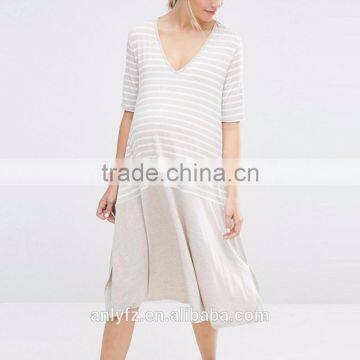 Anly Regular Fit - True to Size Designed to Fit Through All Stages of Pregnancy Midi Dress