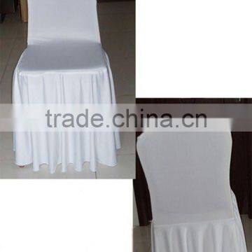 spandex wedding chair cover with skirting pleated lycra chair cover