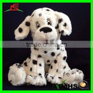 15 Inch Tall Recordable Voice Modules Black Dot Dog Plush Toys