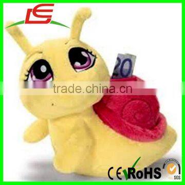 wholesale soft plush animal bank for kids money coins dollar