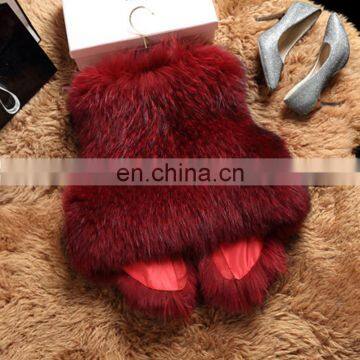 Europe Pattern New Fur Clothing Boutique Ladies Raccoon Fur Vest photo-2