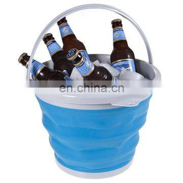 Nice quality silicone collapsible foling storage bucket