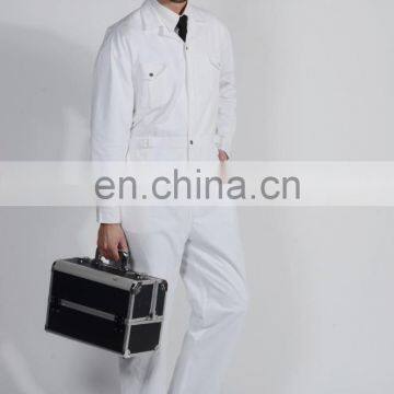 Best Quality Cotton Working Overalls White Men Work Uniforms With One-Piece Set photo-4