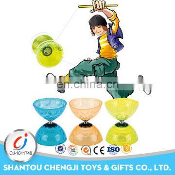 High quality funny sport toy plastic colorful juggling diabolo