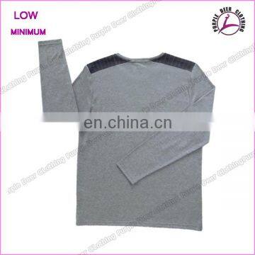 100%cotton Men Clothes Long Sleeve Cotton T-shirt Printing Flag T-shirt photo-2