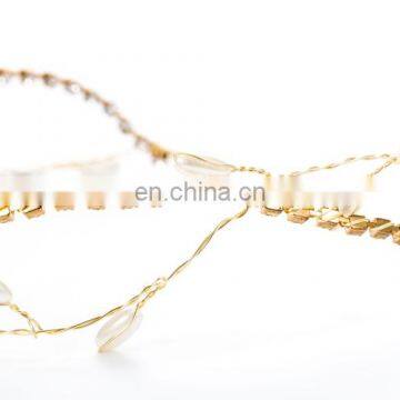 Amelie Simple Design Cheap Rhinestone Chain Pearls Decoration Wedding Bridal Hair Vine Christening Headbands Baby's Breath Vine photo-6