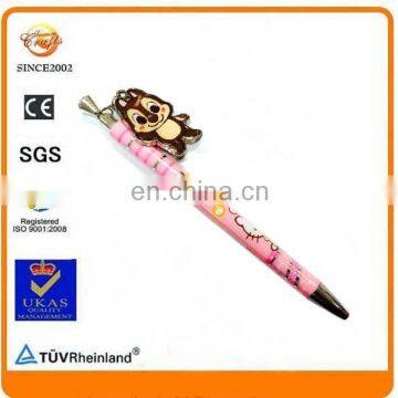 Wholesale pen stationery metal ornamental charm pendant