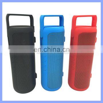 Portable Cylinder Bluetooth Speaker with 1800mAh Battery Rechargeable Stereo Outdoor Speaker Wireless Loudspeaker