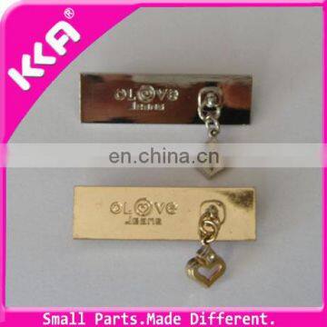 Good design metal logo label/zinc alloy label