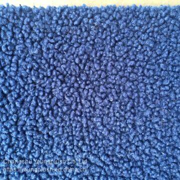 small particle short plush knit polyester fabric