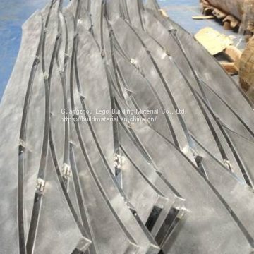 Sound Insulation Theaters Wavy Aluminum Square Pass