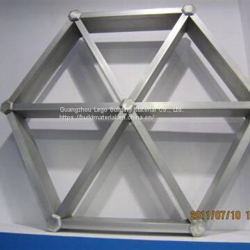 Indoor Metal Grid Ceilings Aluminum Aluminum Pass Grille Specifications