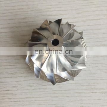 RHF55 11+0 blades 48.62/65.00mm high performance turbo aluminum 2618/Billet/milling compressor wheel for VF30/VF34 Upgrade