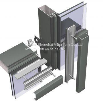 Aluminum Profile for Curtain Wall Insulation Board Accessories Aluminum Window Frames photo-4
