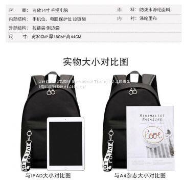 Student Bags GD Style School Fashion Backpack Large Capacity Travel Bag Bigbang G-Dragon photo-3