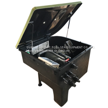 Inground swimming pool Integrated sand filter