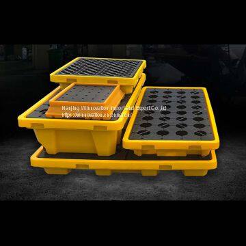 Anti-leakage HDPE Plastic Pallet for Oil and Chemicals Containment photo-4