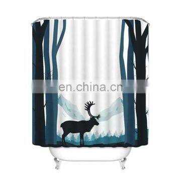 Waterproof Custom Logo Printable Sublimation Blank Shower Curtain