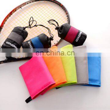 Custom Logo Wholesale Promotional Colorful Microfiber Beach/sport Towel