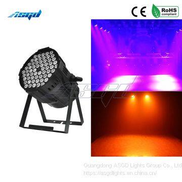 ASGD 54 RGBW 4in1 Алюминиевая светильная установка Led Par. Профессиональное сценическое освещение