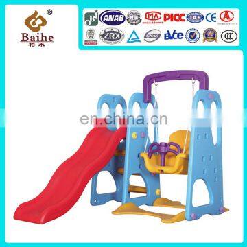 2020 Tsunami Indoor Small Plastic Tube Slide With Swings For Kids photo-5