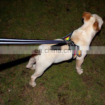 High Quality Adjustable Nylon Training Custom Cotton Printed Soft Pet Dog Harness photo-6