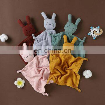 Wholesale Soft and Cute 100% Organic Cotton Muslin Baby Blanket photo-2