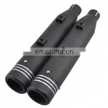 Cafe Racer Steel Black 3.15" Motorcycle Exhaust Muffler Pipe Slip On Pipes for Harley Davison Sportster XL 883 1200 photo-3