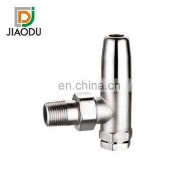 227-J 1/2" 15mm Brass Thermostatic Wooden Retro Radiator Valve for Underfloor Heating System photo-6