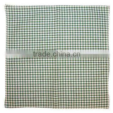 Well designed Green Grid cotton napkin