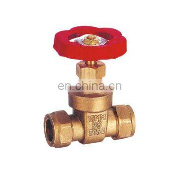 BT4006 steel and brass gate valve15mm