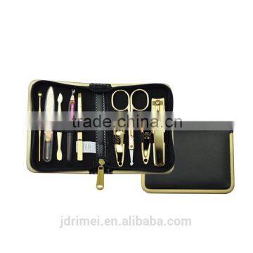 leather case manicure set/professional manicure pedicure set