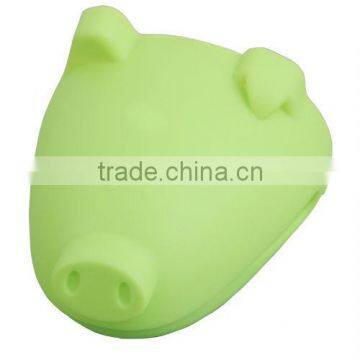 Pig shape silicone adiabatic glove / Silicone Gloves