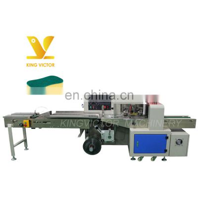 Automatic horizontal sponge pillow bag packing machine