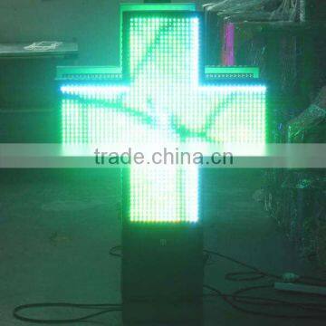 hot sale outdoor green LED croce per farmacie 800*800mm