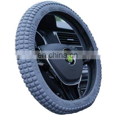 Silicone 36cm/38cm/40cm Universal  Car Steering Wheel Cover 14inches/15inches/16 Inch/17inch/18inch