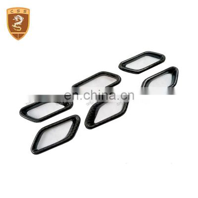 Auto Accessories 6pcs/set Carbon Fiber Fender Vents Suitable For Maserati GranTurismo GranCabrio GT