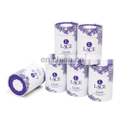 Custom Round Paper Tube Premium Cosmetics Packaging Recyclable Box