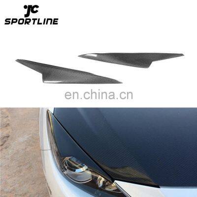 Carbon Fiber Headlight Eyebrows Eyelids for Mazda 3 2013-2015 2014 Axela S tyle